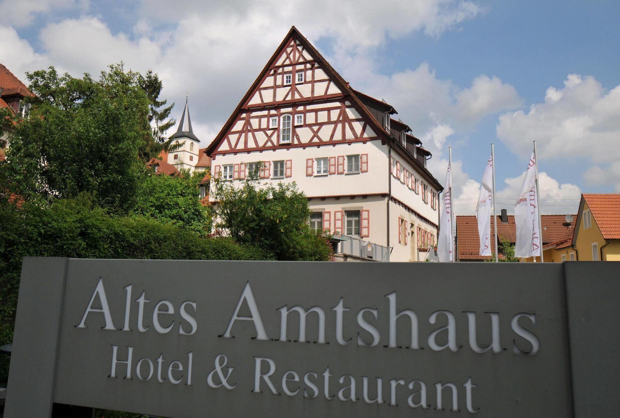 Altes Amtshaus, 3 Hotel Mulfingen Bagian luar foto